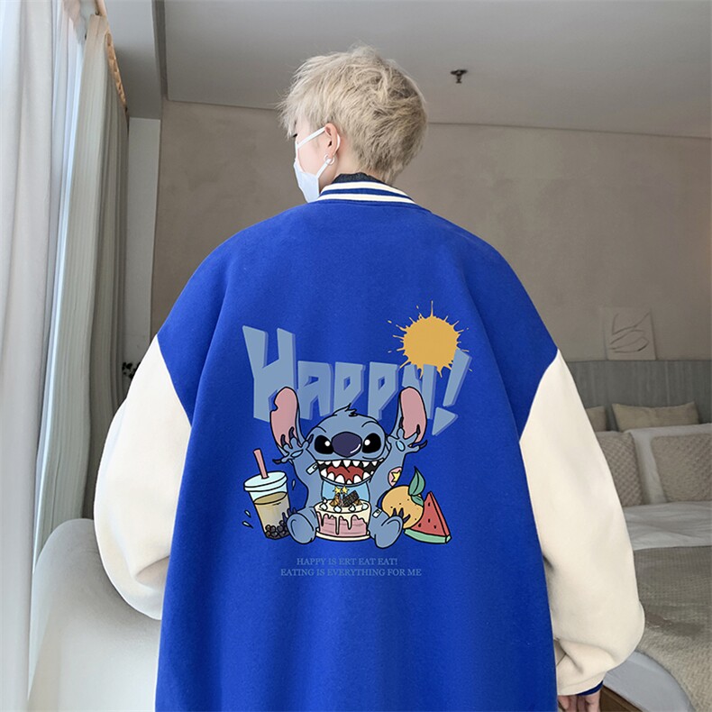 摇粒绒棒球服男大码开衫卫衣男夹克BF86077-P65,男装夹克,电商A040