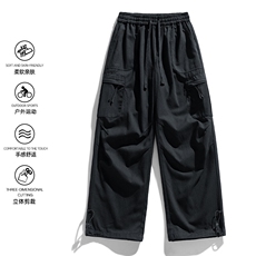 DSA157-1-K2539-P68现货纯棉水洗沙卡直筒裤秋季工装休闲长裤，男装工装外套，电商A157-1