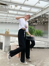 爆直筒卫裤，女装休闲裤，菲库feiku