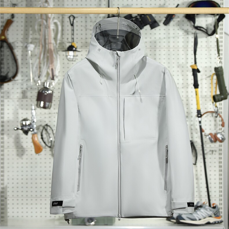 2025年秋季长袖直筒型常规款时尚百搭通勤休闲三防硬壳冲锋衣，女装短外套，宏恒