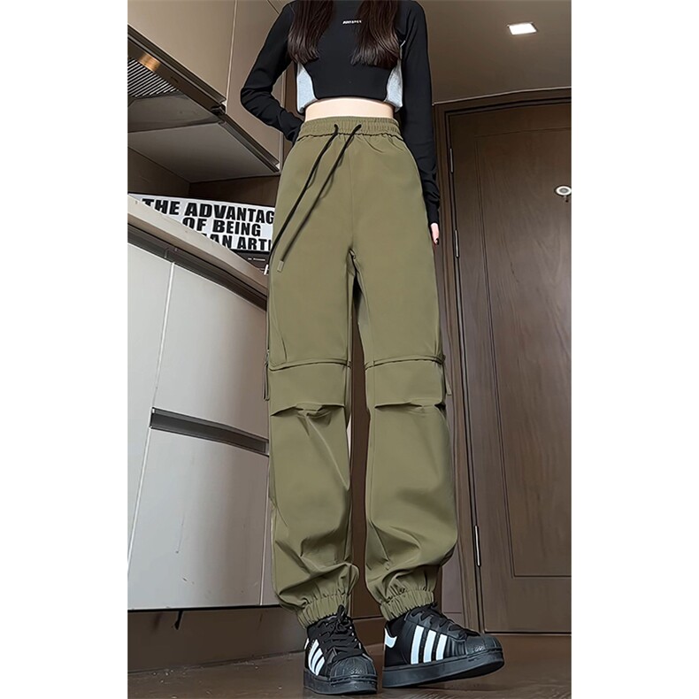 特批P35无差价秋新防泼水登山束脚裤中性拉链褶皱直筒冲锋裤K1690，男装休闲裤，电商A001