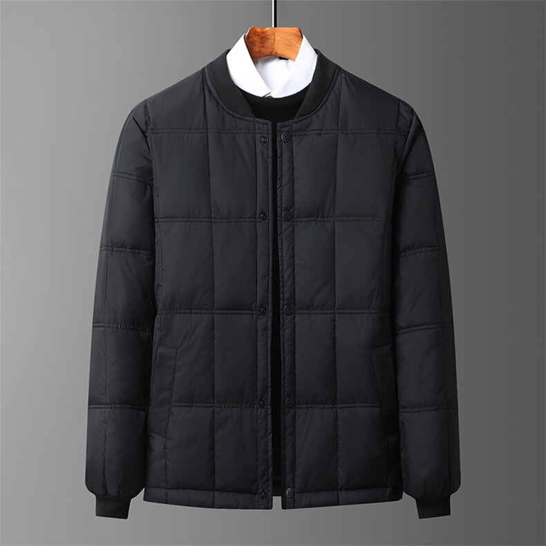 羽绒服中老年男士爸爸装冬装加绒加厚内穿外穿内胆羽绒服外套,男装羽绒服,钱塘723