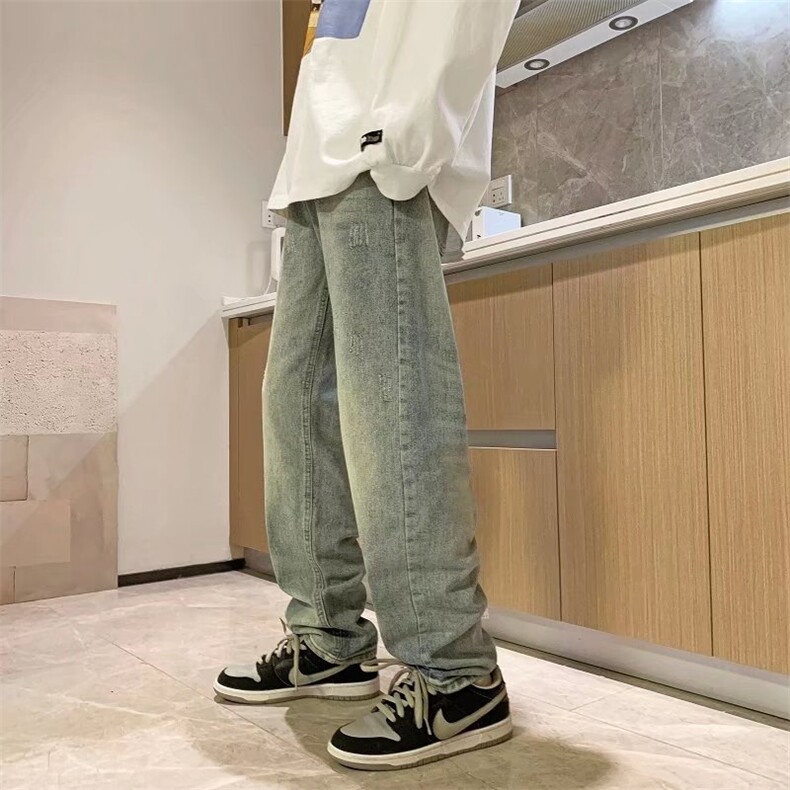 新款春季水洗牛仔裤直筒修身N7099P43,男装牛仔裤,星座1116-2