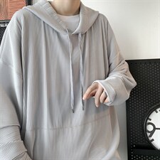 秋装21新款港风情侣褶皱卫衣连帽套头大码宽松外套休闲 H209/P55图片