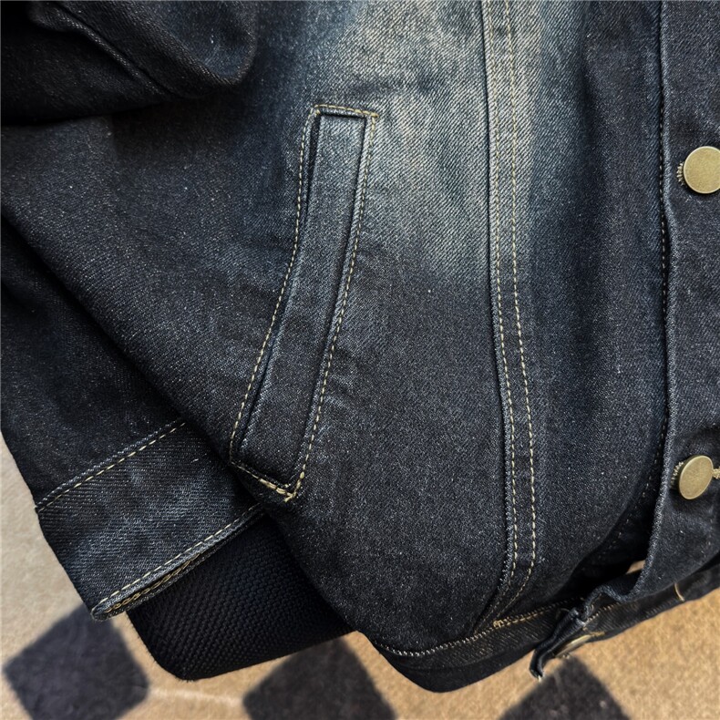JK8970-P60美式复古水洗做旧立领重磅牛仔外套,男装工装外套,电商B323A