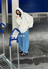 冬季新款帽衫毛衣，女装针织衫/毛衣，HV7ING