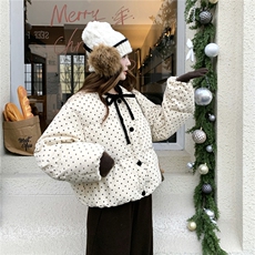 【新款】韩系碎花灯芯绒90绒羽绒服2D145-Y8881-P265-控388，女装羽绒服，2D145