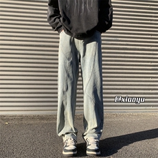 XZ616春季新款设计感拼接牛仔裤休闲长裤TY2413P65控78，男装牛仔裤，星座512A（原616）