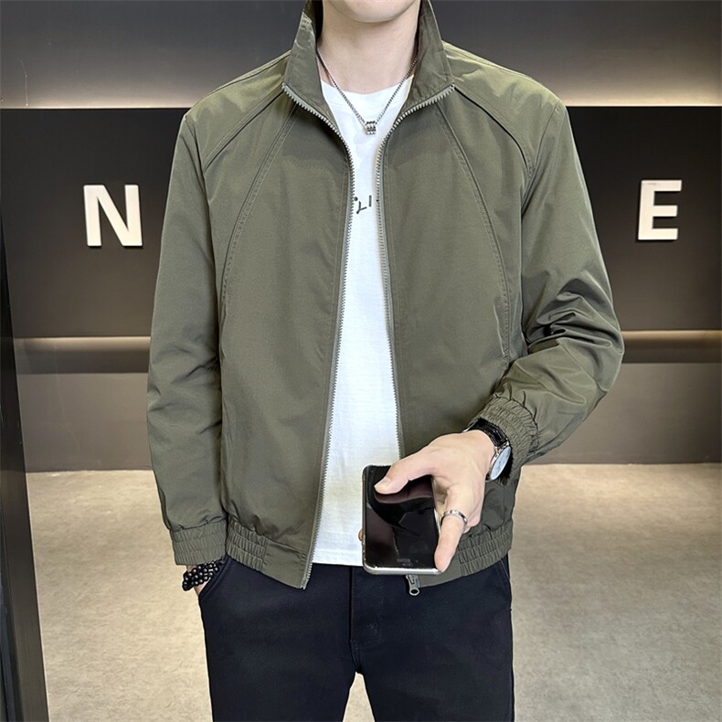 男秋装外套行政上衣服潮牌痞帅休闲立领工装夹克JK9213P90控138,男装夹克,星座914