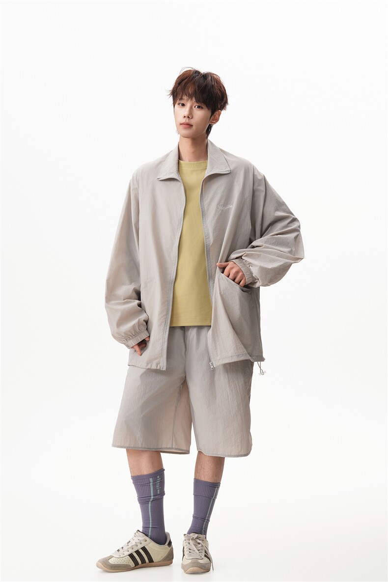 8XL-M特大码冰丝防晒服短裤套装男户外防晒衣运动外套潮TZ102P65,男装牛仔裤,电商D206-1
