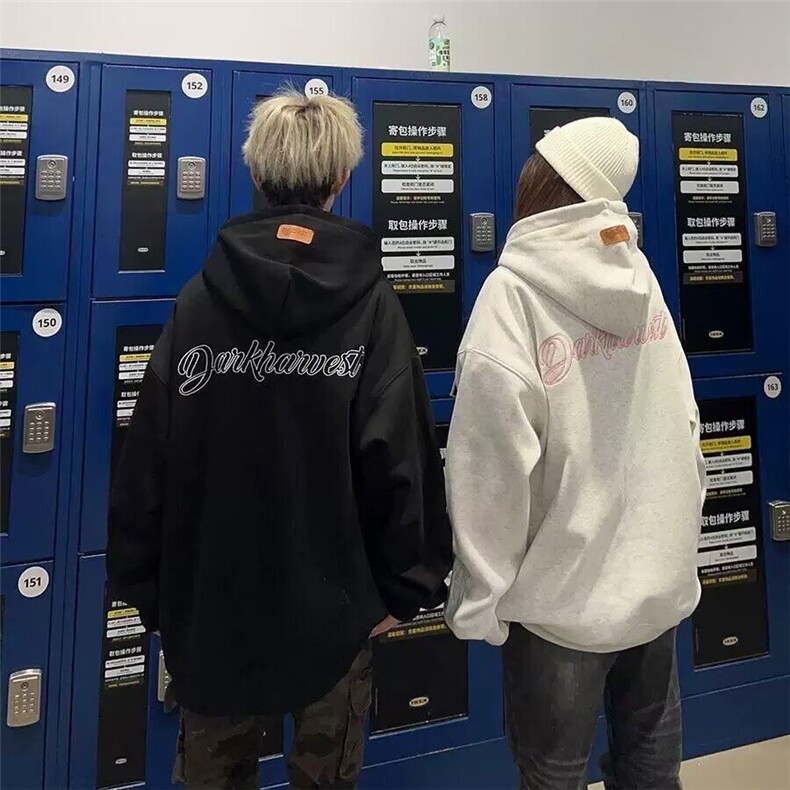 【有货】DY708-P58美式高街刺绣连帽卫衣男女款春秋季新款潮,男装卫衣,星座603-2