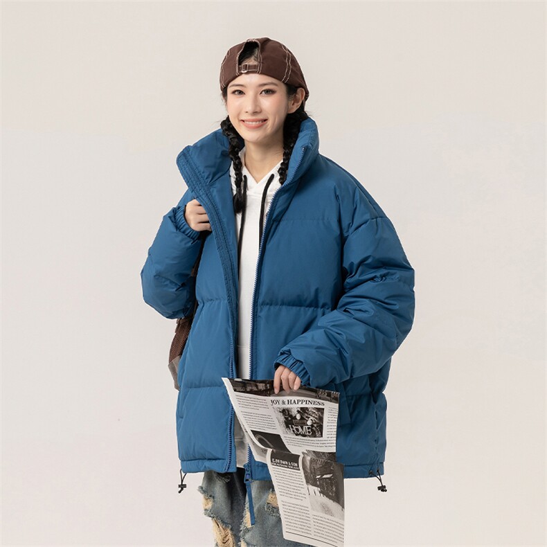 新标白鸭绒简约休闲立领外套纯色潮流加厚羽绒服ESY0215-P150,男装羽绒服,电商B306
