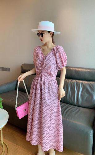 【现货】爱心碎花连衣裙，女装连衣裙，秋水月亮