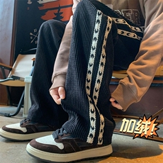 XZ616冬季新款加绒加厚玉米粒织带休闲裤TY430P65控78，男装休闲裤，星座512A（原616）