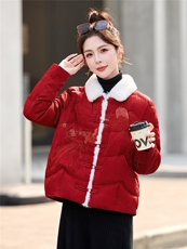 羽绒服女冬季2025年新款时尚白鸭绒加厚保暖外套，女装羽绒服，悠米