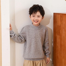 秋冬季纯澳毛90支十二针半高男女童羊毛衫，童装儿童羊毛衫，群鹿羊绒