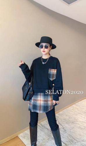 现货（加绒加厚拼接羊毛格子），女装，雪蘭桐