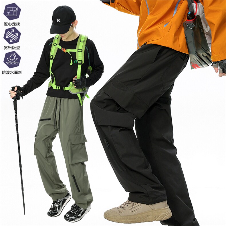美式机能冲锋裤男款春秋工装裤子户外运动登山裤AK022-P50,男装工装外套,星座308B-2