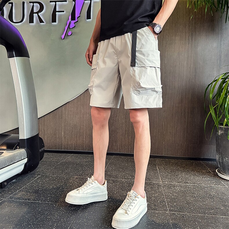 D81-P48夏季薄款高级感工装短裤男,男装牛仔裤,电商A368