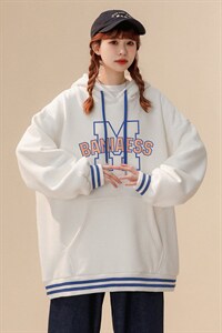 新款华棉复合高克重 抖音品质螺纹袖口连帽卫衣潮B6303  P65控78图片