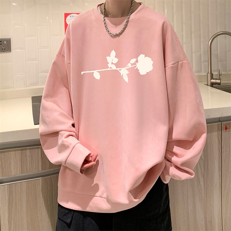 麂皮绒卫衣男大码重磅长袖t恤男JW81360-P35,男装卫衣,电商A040