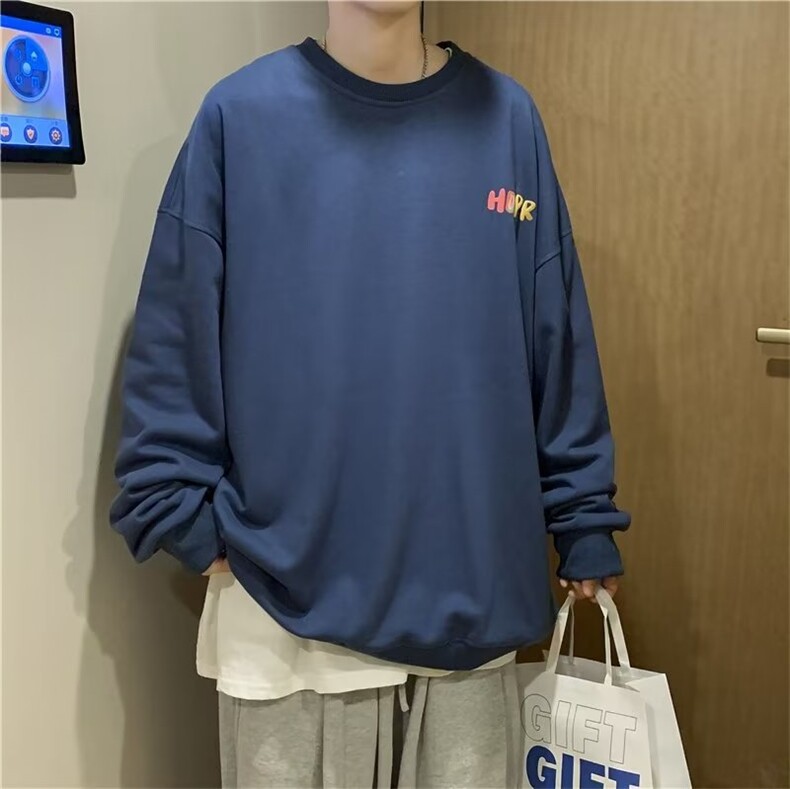 男2023年秋季新款卫衣长袖外套字母圆领上衣V305P35,男装卫衣,星座1116-2