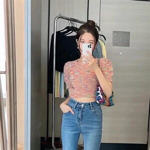 春季新款 彩色宝石彩虹毛衣,女装针织衫/毛衣,CHERRY·印