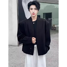 ins慵懒时尚日系气质百搭简约文艺潮流流行西装新款原宿X18，男装西服，星座1116A（原606A-3）