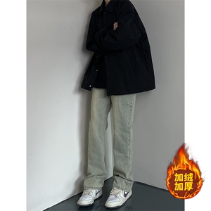 B221 美式ins高街加厚加绒牛仔裤 LK22087-P55 控78 加绒P65 控88图片