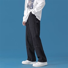 218-1-P35-N954新款时尚休闲纯色潮男百搭牛仔裤，男装牛仔裤，四季星座218-1