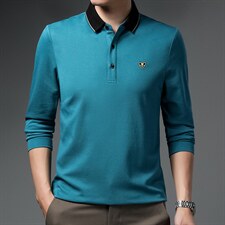 BJ21525钱塘2020-2春秋新款百搭中年男士简约商务休闲T恤P65，男装T恤，钱塘207-2