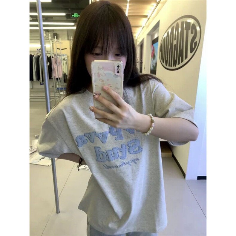 原版贴绒刺绣纯棉短袖ZX0225-P35,男装T恤,星座313A(原308A-2)
