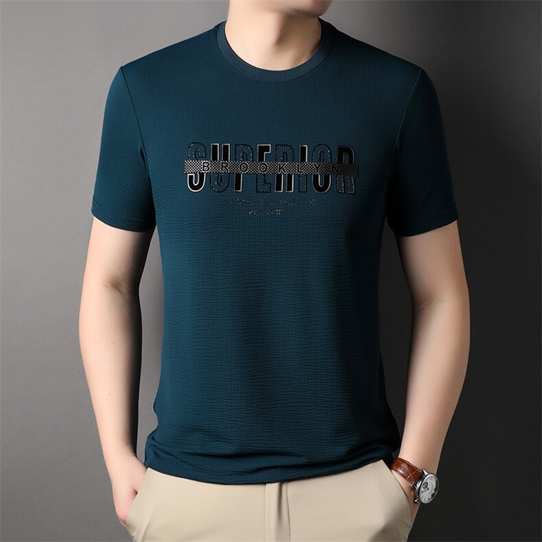 夏季新款中年短袖T恤男装圆领半袖上衣男士宽松衣服潮HP2321-P60,男装T恤,星座1105-3