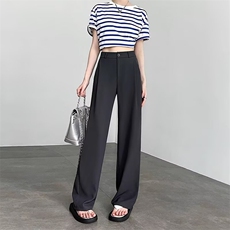 1506A/GQ0660/P46夏季灰色西装裤女高腰显瘦，男装西服套装，星座1506A