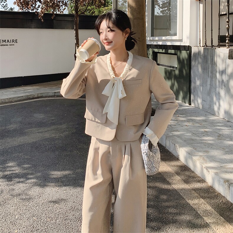 春现气质盐系高级感西装两件套B190-5013-P175-K248,女装套装/套裙,2B190