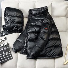 2020电商B247冬季新款亮面羽绒服潮加厚舒适抗寒短款男2008-P140，男装羽绒服，电商B247