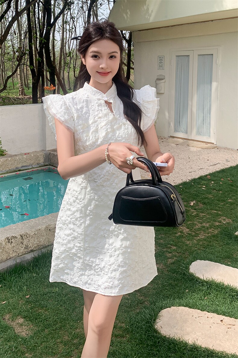 新中式改良旗袍连衣裙P125-K175,女装汉服/婚纱/旗袍/礼服,红龙果