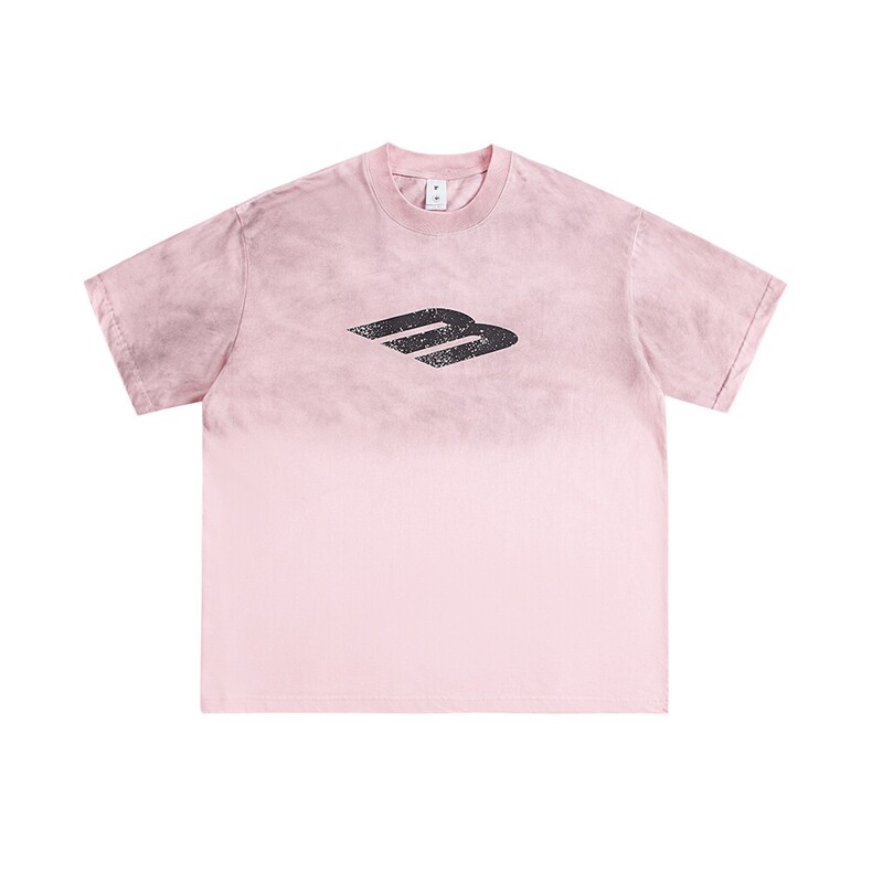 2025新款潮牌短袖宽松韩版字母印花扎染工艺T恤T8872/P5588，男装T恤，星座202-1