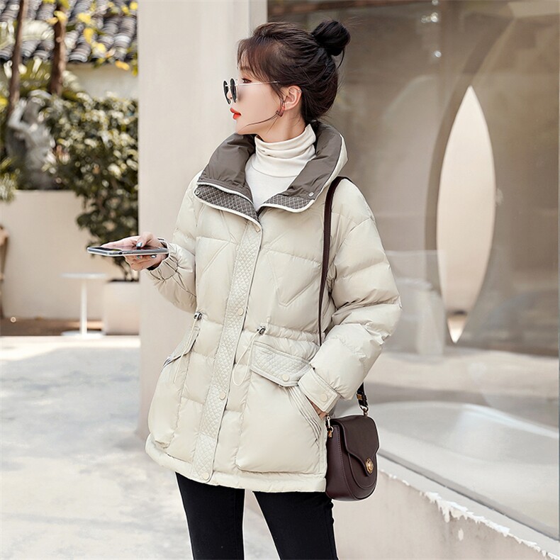 时尚保暖女士羽绒服外套修身显瘦短款设计冬季必备单品,女装羽绒服,秋水欣儿