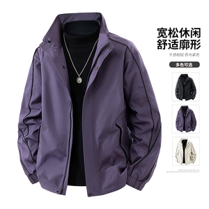2026春季新款大码立领男士外套8663-P70大码元图片