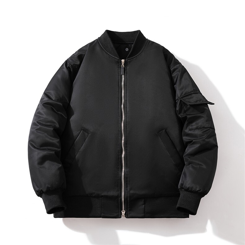 现货2色秋冬带帽情侣外套飞行服外套棉服夹克,男装棉衣,电商A105