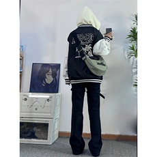 档口签约模特请档口勿盗图交叉绑带牛仔裤微喇叭裤控价68，男装牛仔裤，星座310A-4