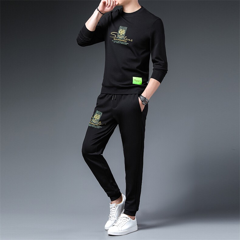 CA9812钱塘2020-2春秋新款时尚休闲帅气中青年男士套装P152,男装休闲套装,钱塘207-2