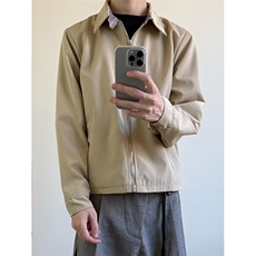 自家图~老钱风cleanfit双面穿千鸟格夹克外套W1385/P75，男装夹克，电商B350