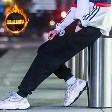 秋冬加绒加厚卫裤男宽松大码休闲运动裤子QT5070，男装休闲裤，星座810(原QT5070)