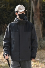 FL88821-2366春秋男女防风防水冲锋衣户外连帽时尚休闲夹克，男装夹克，电商B360