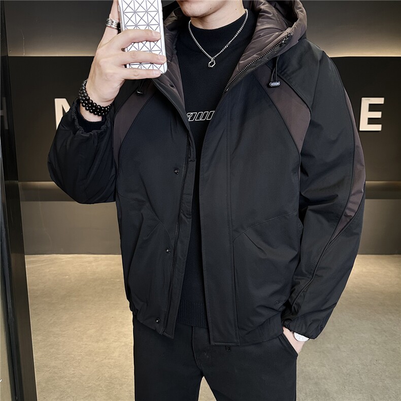 新标连帽轻奢男羽绒服现货高品质情侣保暖外套数据款Y2559-,男装羽绒服,电商A237