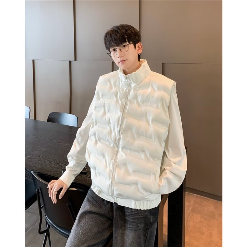 秋冬季羽绒棉服马甲男2025新款潮流外穿保暖加厚坎肩立领工装,男装背心/马甲,星座1210-1
