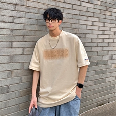 2023夏新款高品质港风个性撞色印花短袖T恤上衣T2221-P48，男装T恤，星座914-3