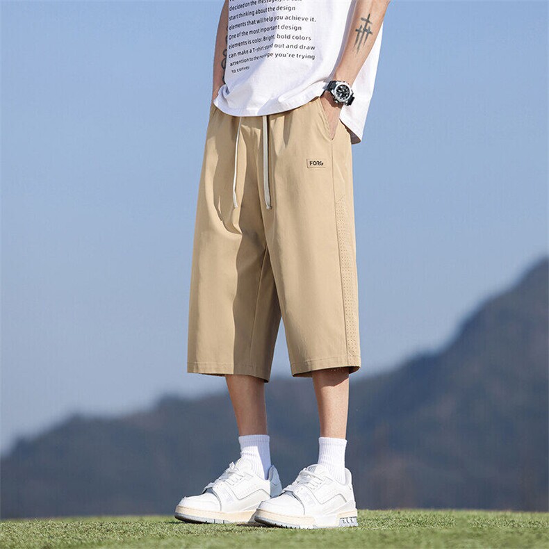 七分裤男士夏季薄款外穿速干裤夏天休闲运动中裤Q29131-特P26,男装牛仔裤,星座610（原A335）
